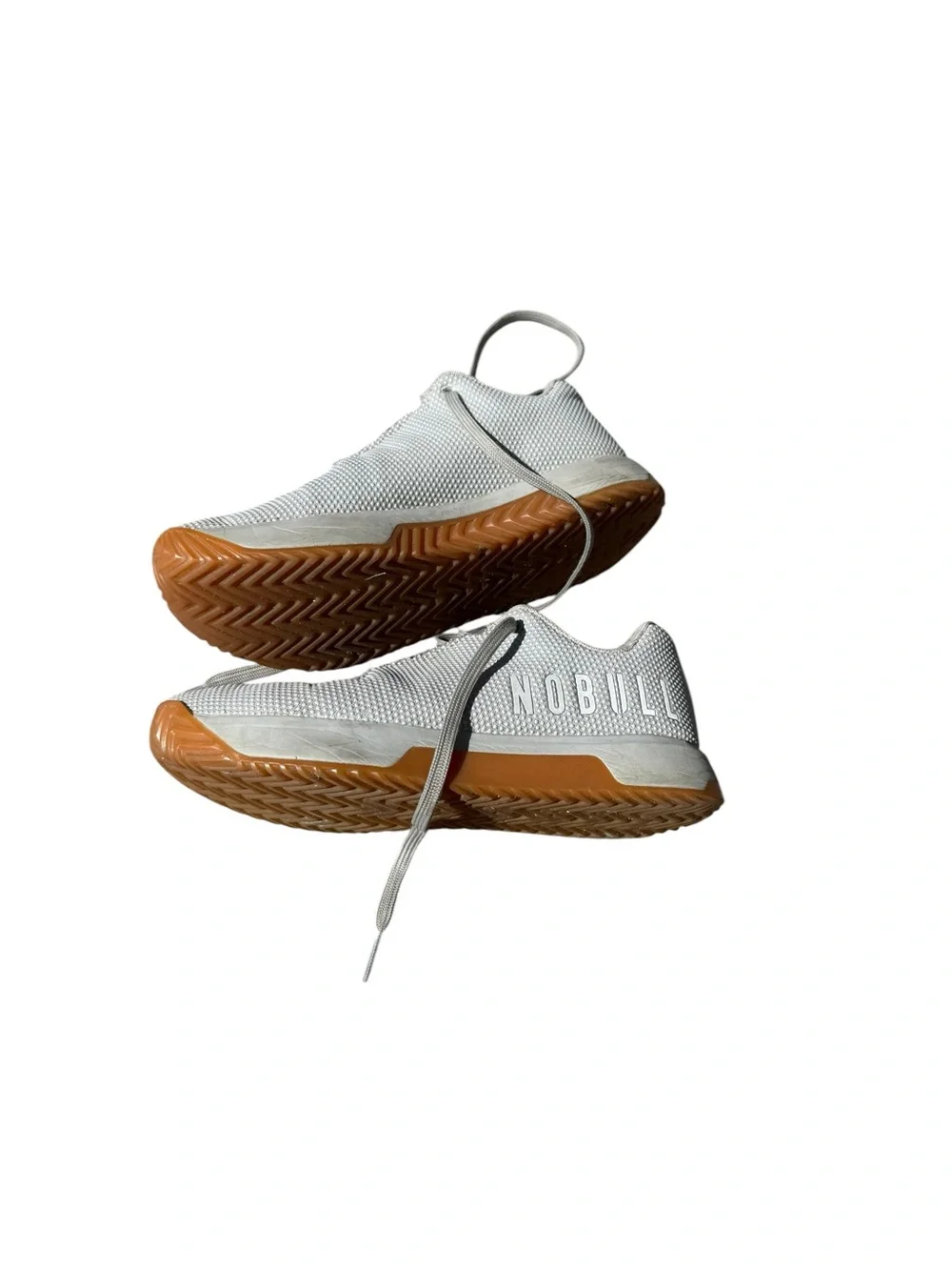 NOBULL Light Gray Mesh Sneakers with Gum Toe